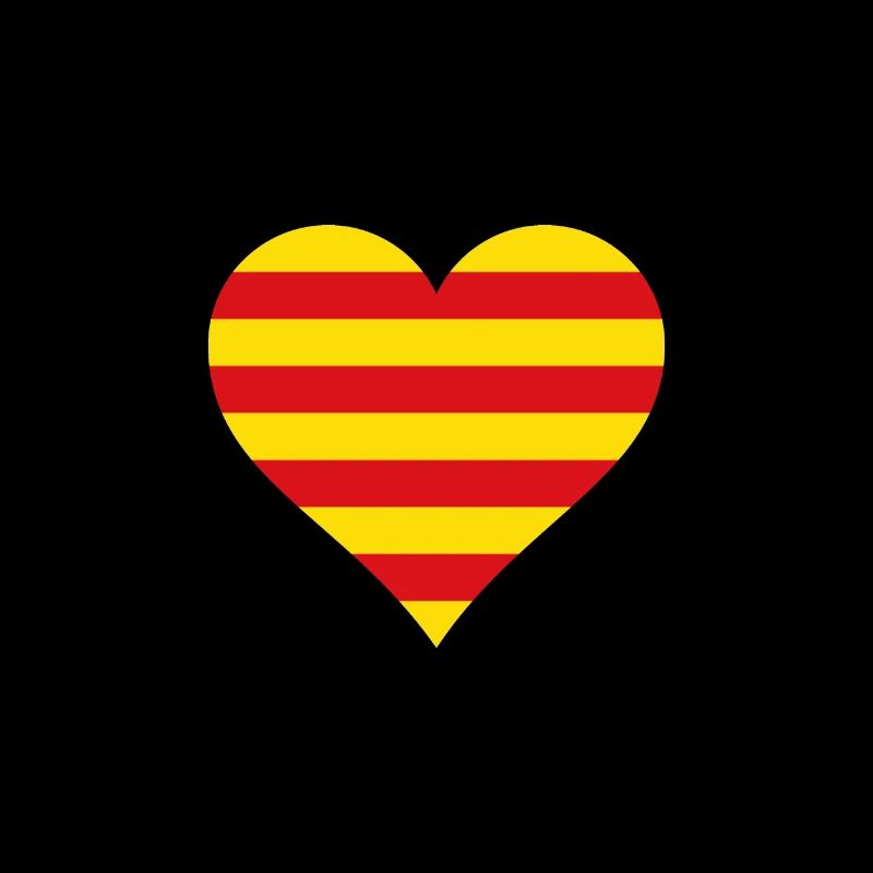 Catalogne Drapeau du coeur catalan drapeau Barcelone