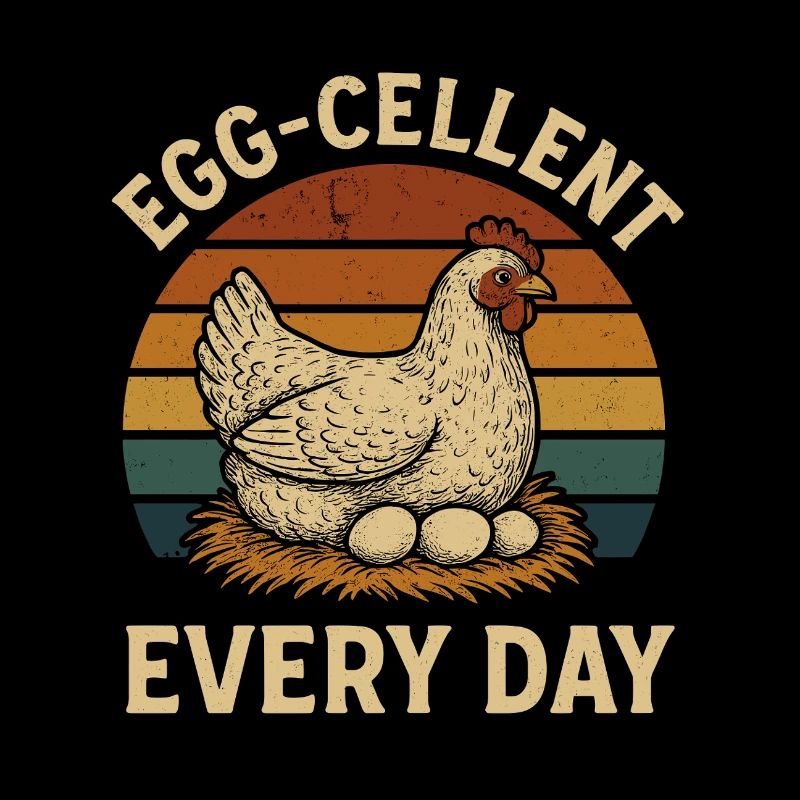 Egg-Cellent Every Day – Funny Chicken with Eggs