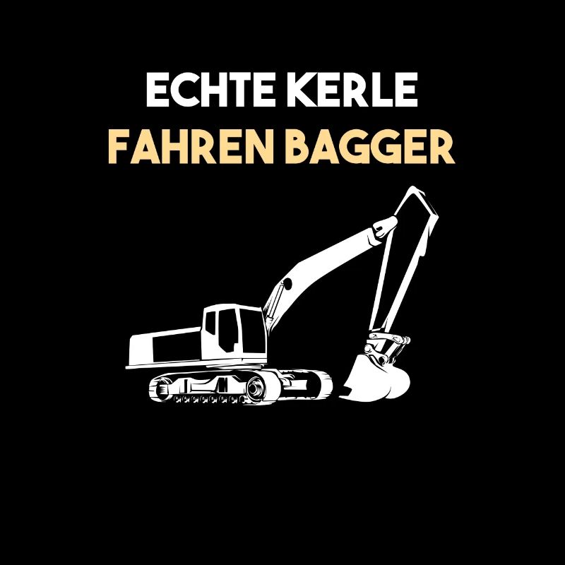 Bagger Baggerfahrer Baggern