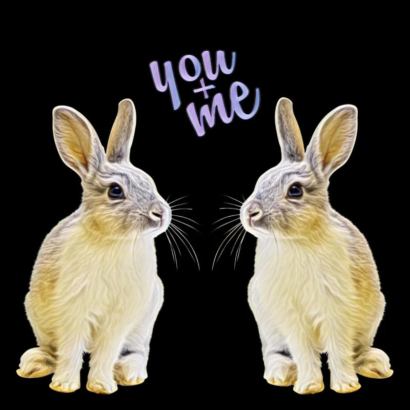 Rabbit pair, bunny, bunny,