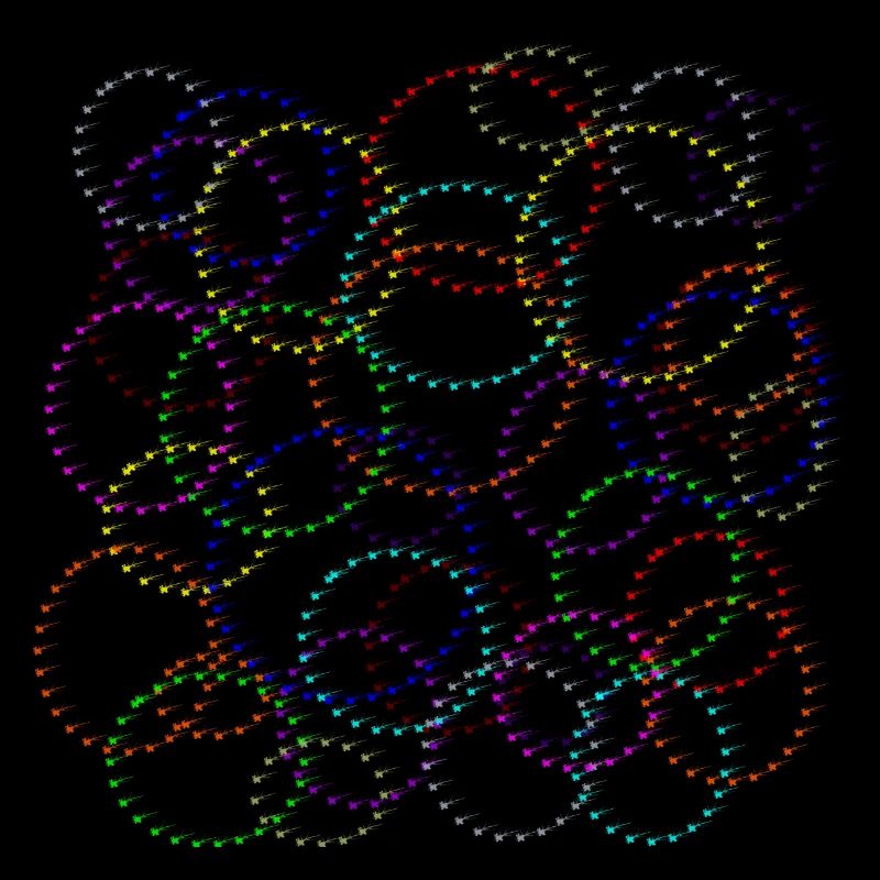 cercles de points
