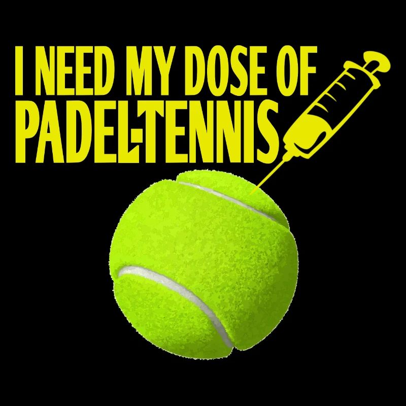 Padel Tennis Impfung Spritze Geschenkidee