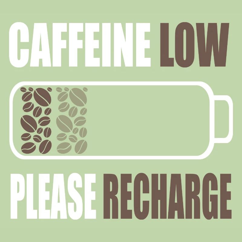 Low caffeine Please charge - Coffee battery