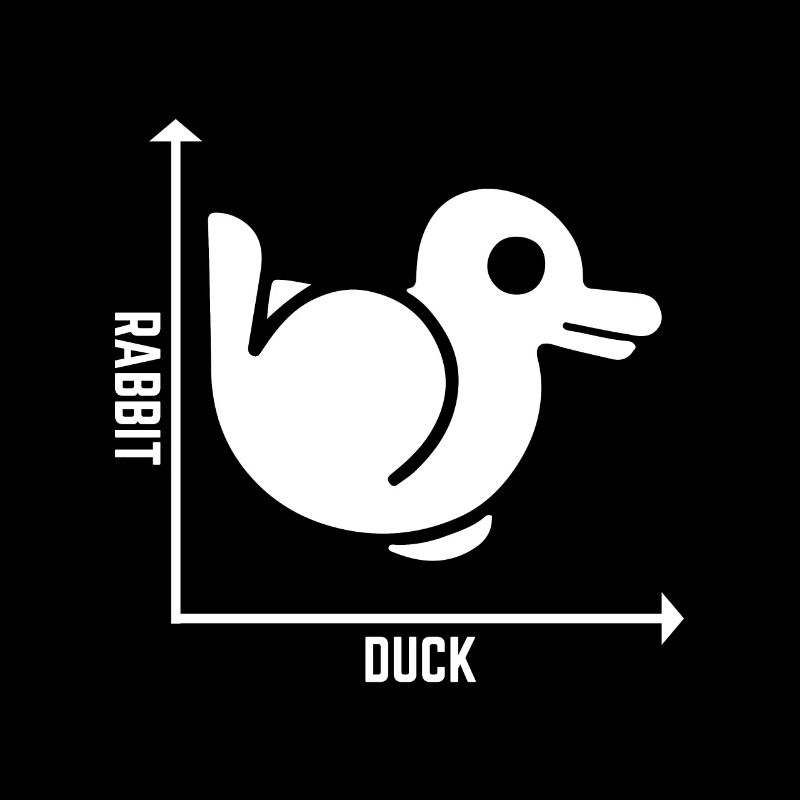Rabbit Duck Graph Math Pun Schüler Lehrer Ostern
