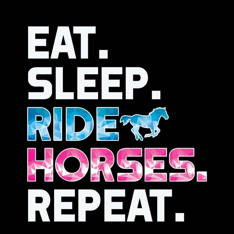 Eat Sleep Ride Chevaux Répéter la conception de cadeau d’équitation