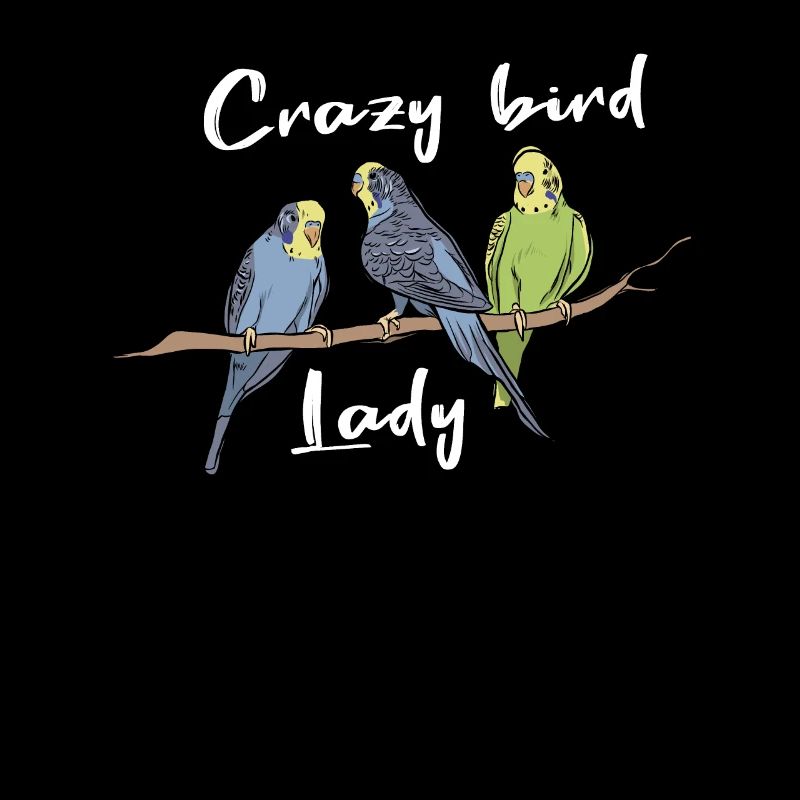 Crazy Bird Lady Drôle d'observation des oiseaux