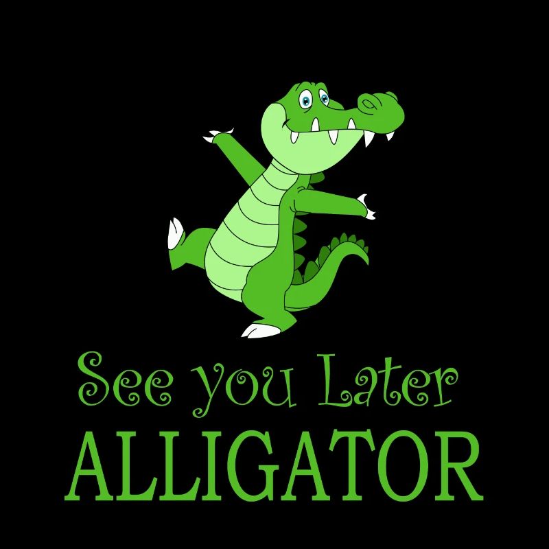 Crocodile d'alligator dansant cadeau de dire drôle