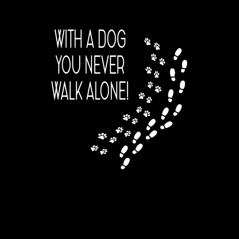 Chien mignon Avec un chien You Never Walk Alone