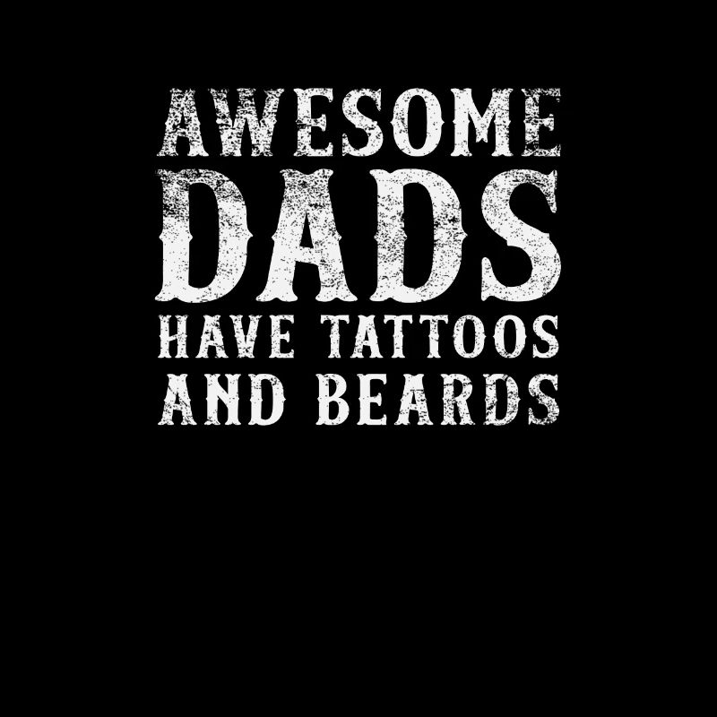 Tattoo Bart Papa Vater Tätowierung Geschenk Cool