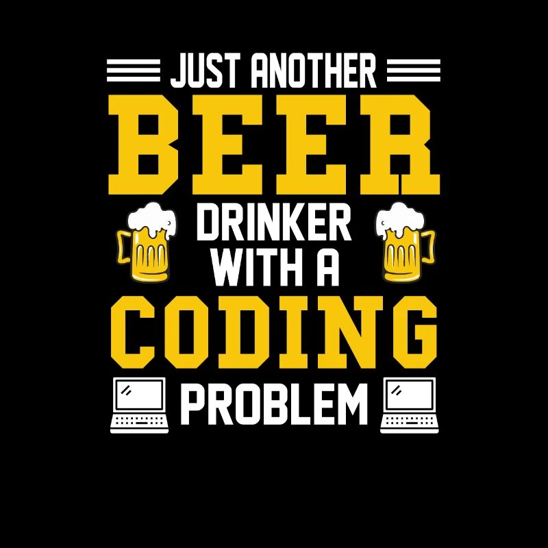 Coding Beer Programmer Coder Développeur