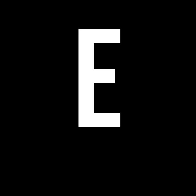 E Letter Number Symbol Alphabet Initial
