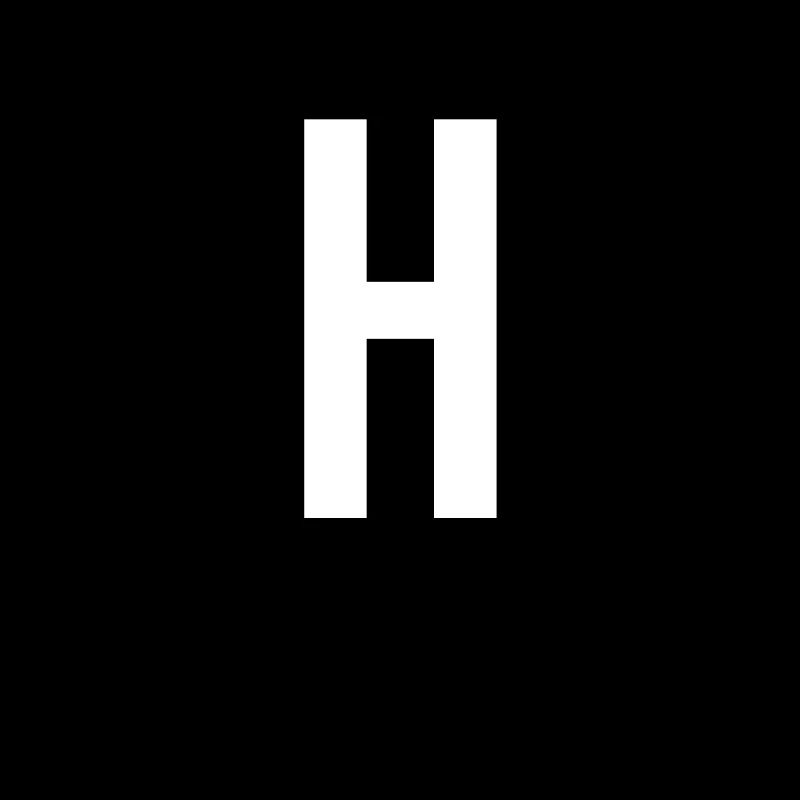 H Lettre Chiffre Symbole Alphabet Initiale