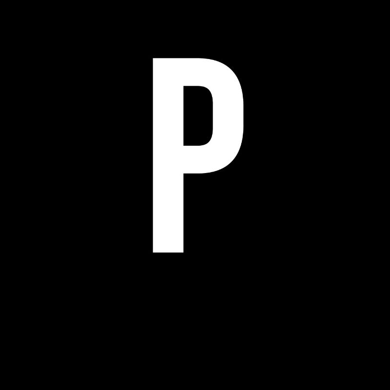 Lettre P Chiffre Symbole Alphabet Initiale