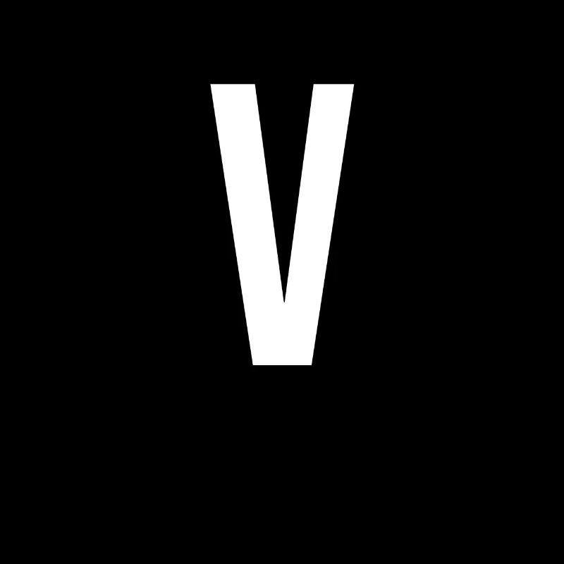 V Buchstabe Nummer Symbol Alphabet Initiale
