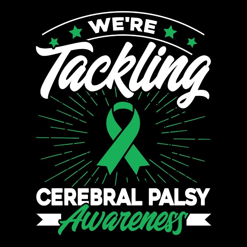 Green Ribbon Cerebral Palsy Support Zer