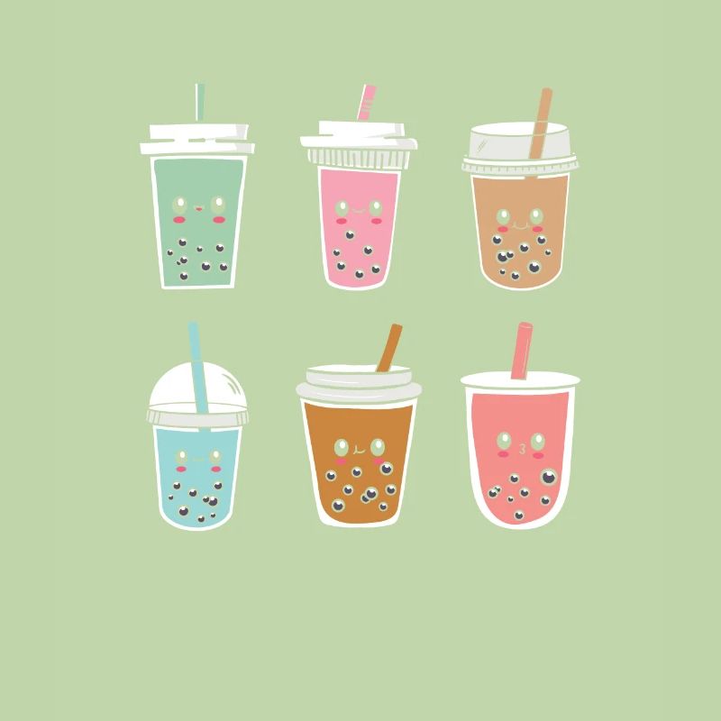 Bubble Tea Funny Kawaii Bubble Milk Boba Tea