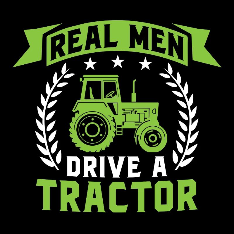 real men drive a tractor gift for farmer