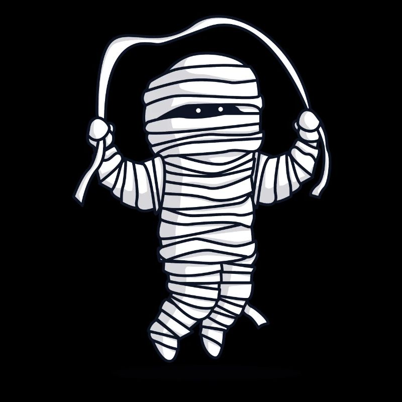Mummy jumping rope