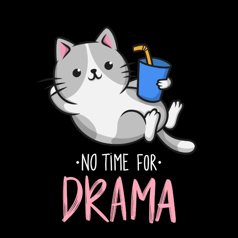 Drôle de chat Pas de temps pour le drame