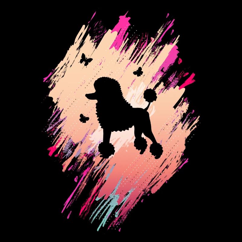 Caniche mignon Maman Chien Caniche Maman