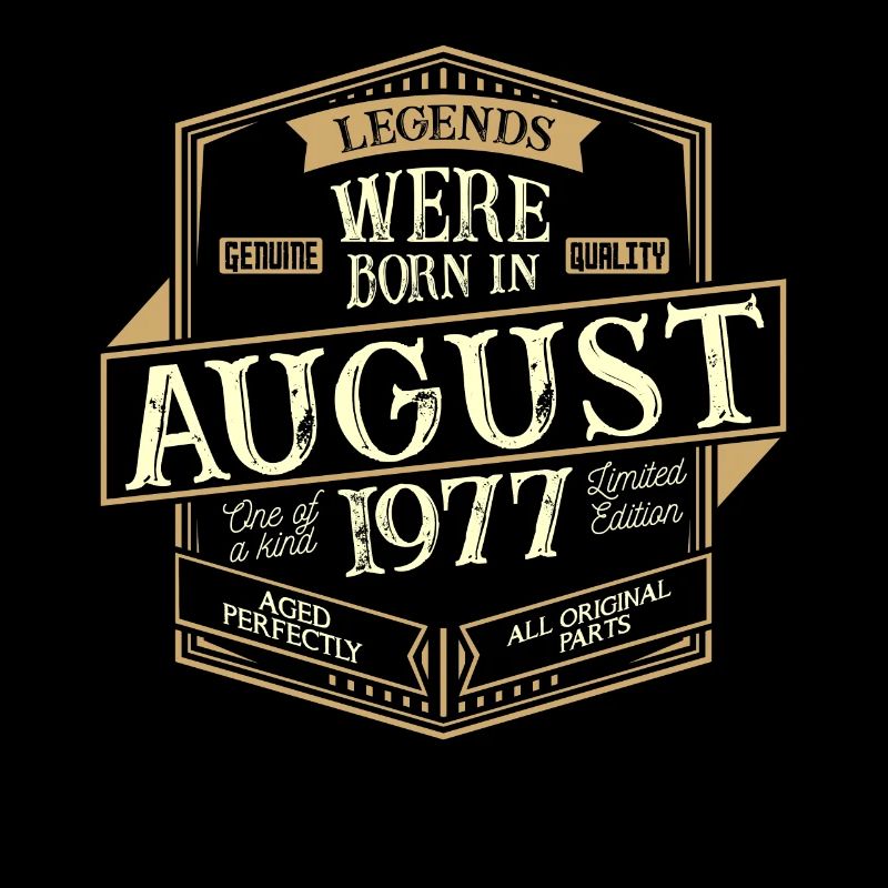 August 1977 Geburtstag Mann