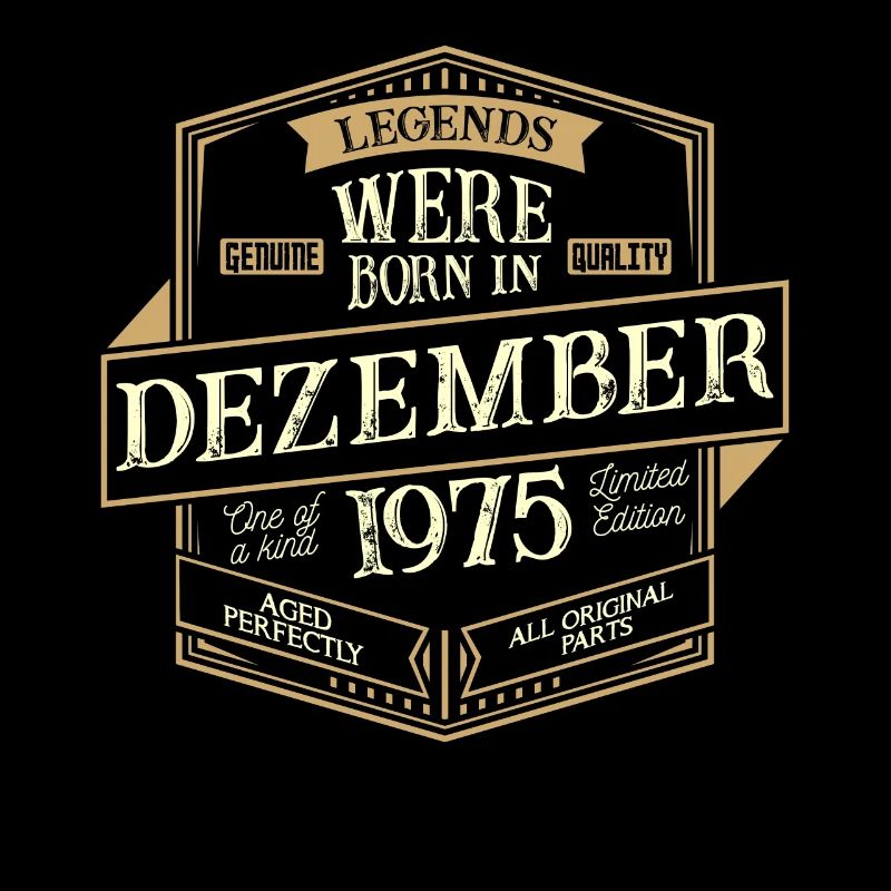 Dezember 1975 Geburtstag Mann