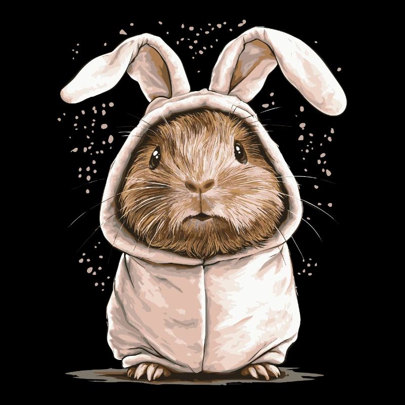 Cochon d’Inde en costume de lapin