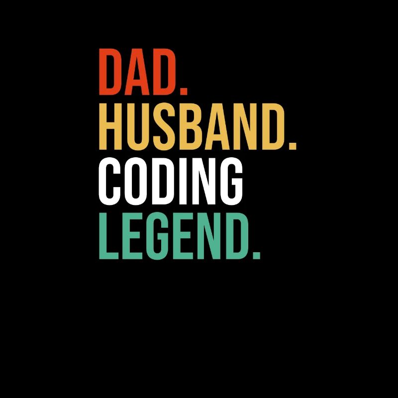 Mari Père Papa Coder Codage Informaticien