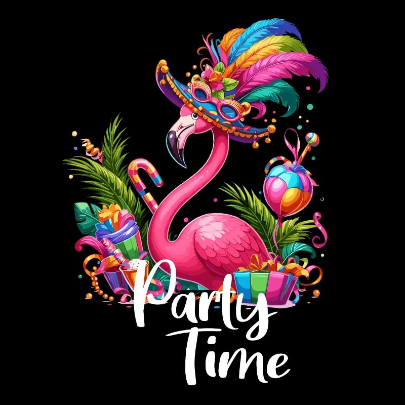 Flamingo célèbre le week-end de fête Vacances de carnaval