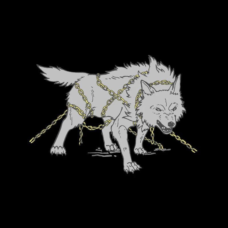 Loup dans les chaînes