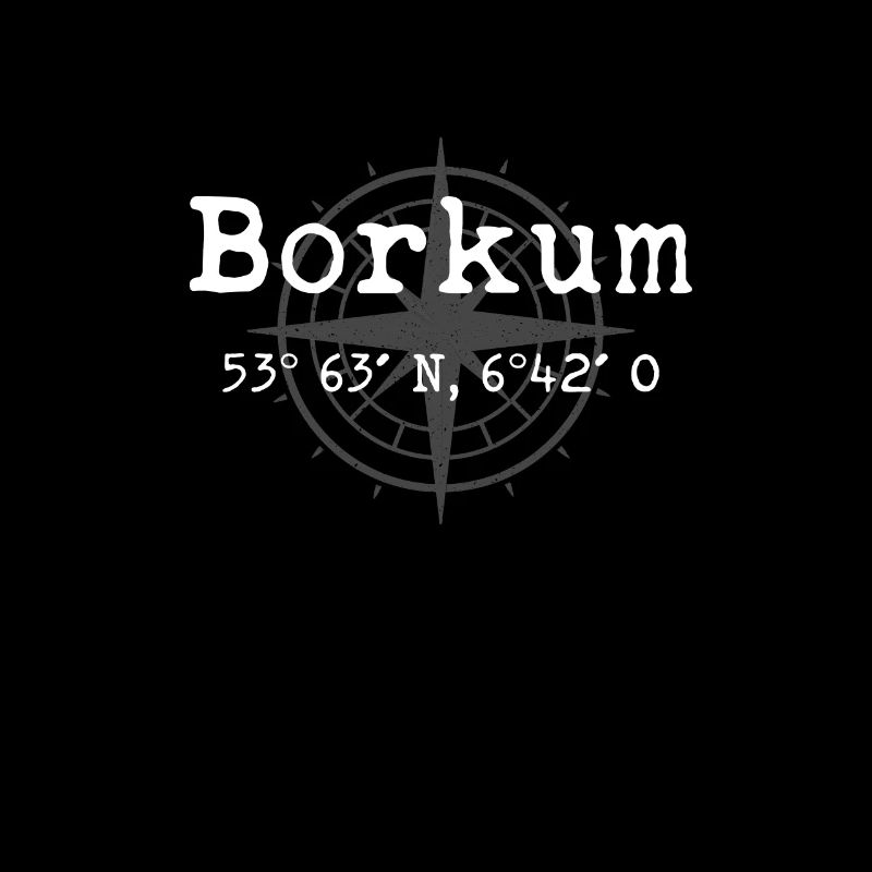 Borkum Coordinates North Sea Island