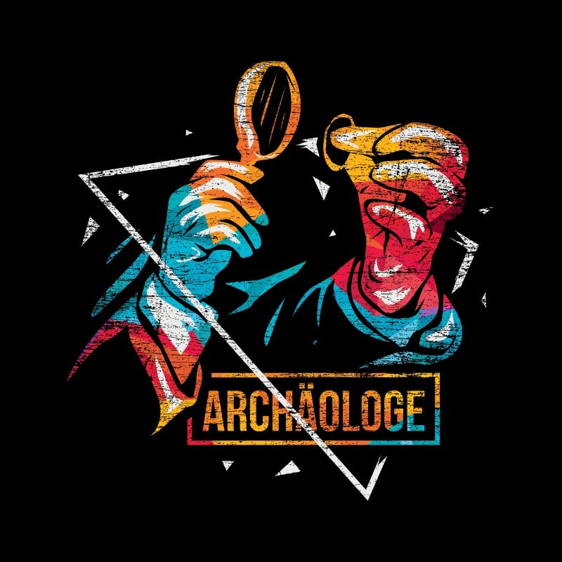 Archäologe Polygon Geschenk