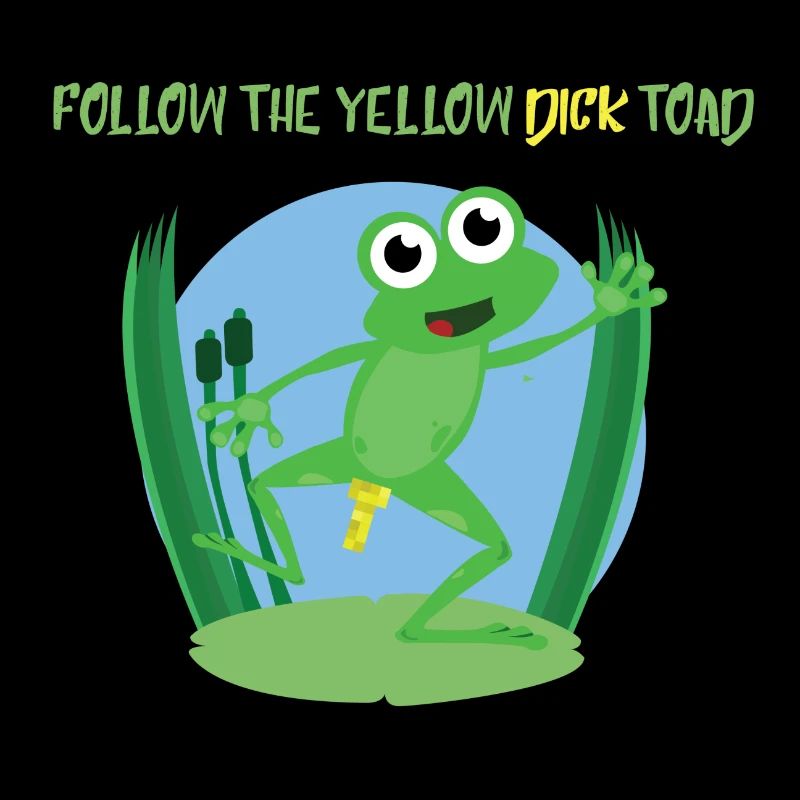 Follow the yellow dick toad