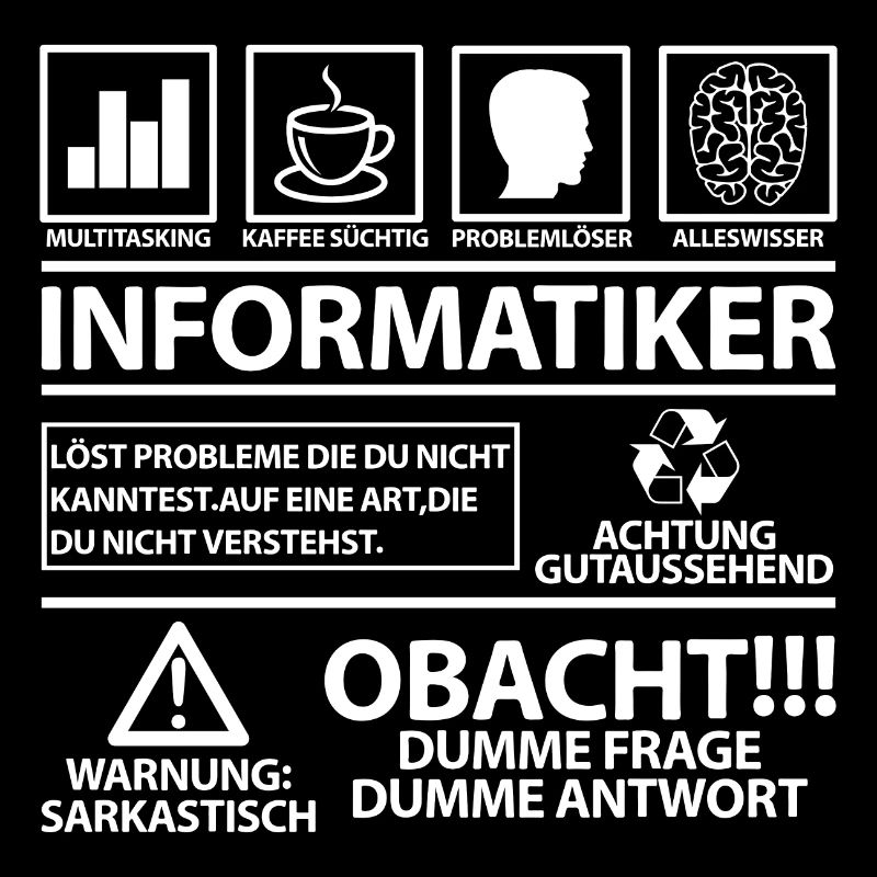 Informatiker lustig lustige Sprüche Spruch Witzig