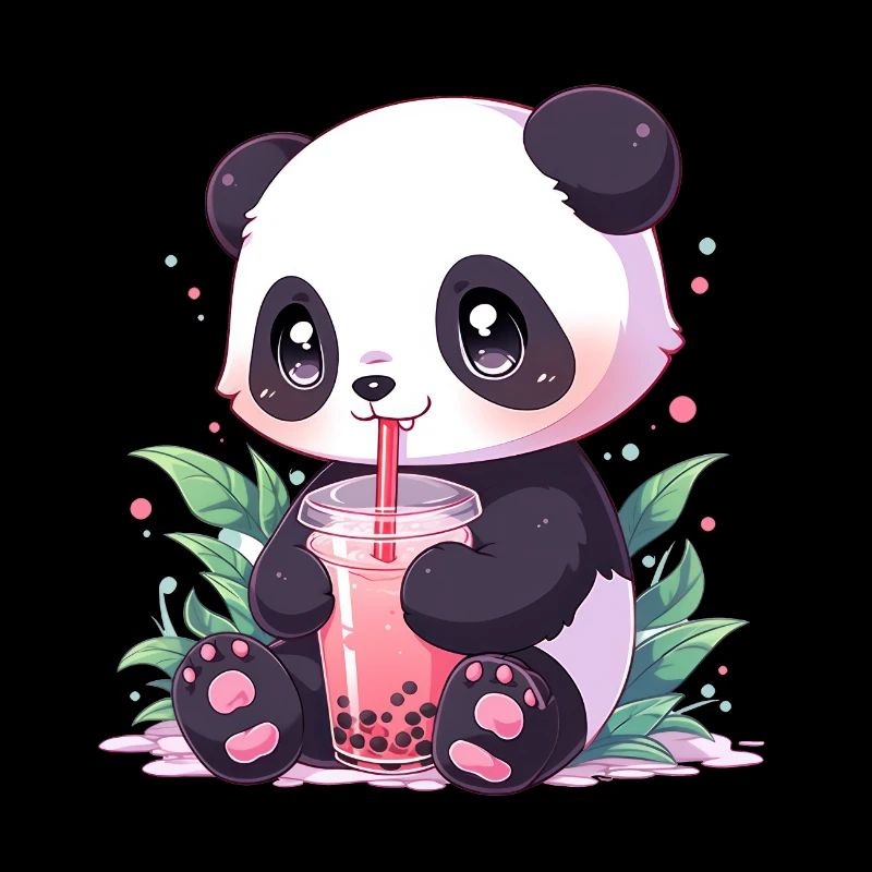 Kawaii Panda bubble tea boba tea