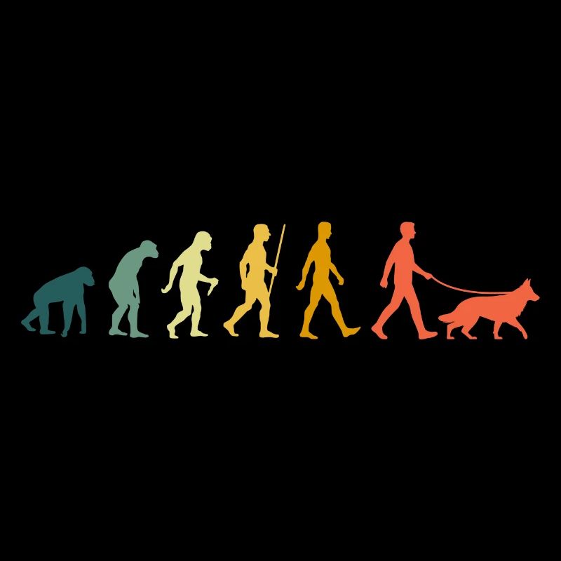 Retro Schäferhund Evolution Schäferhunde