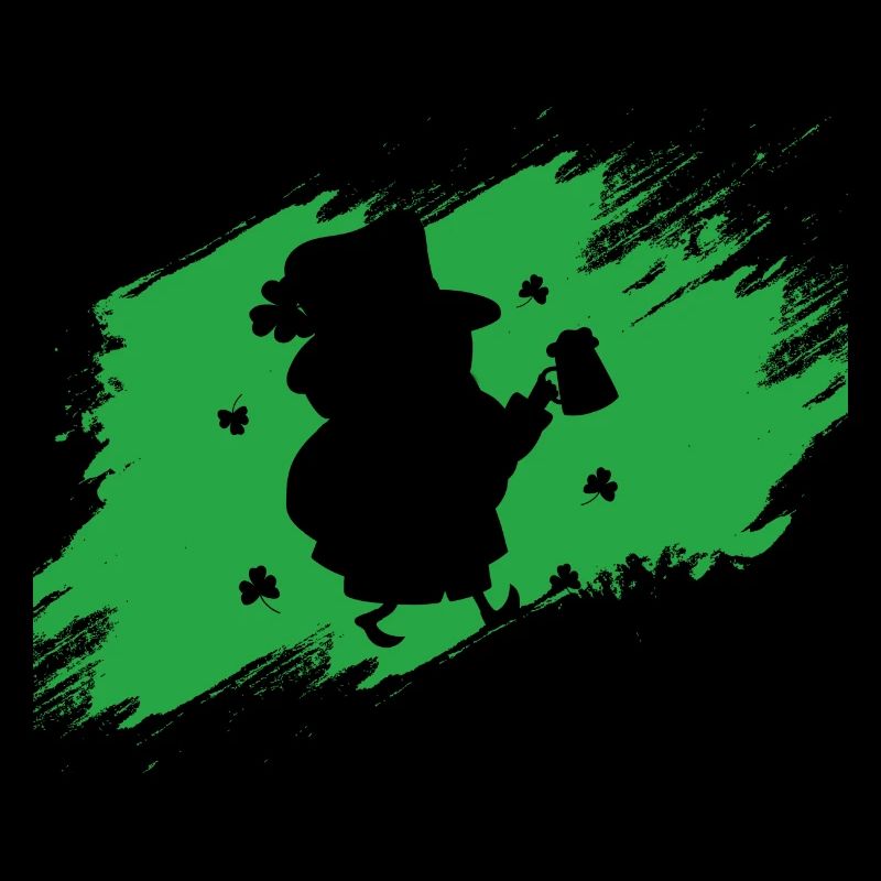 Beer-drinking Leprechaun St. Patrick's Day