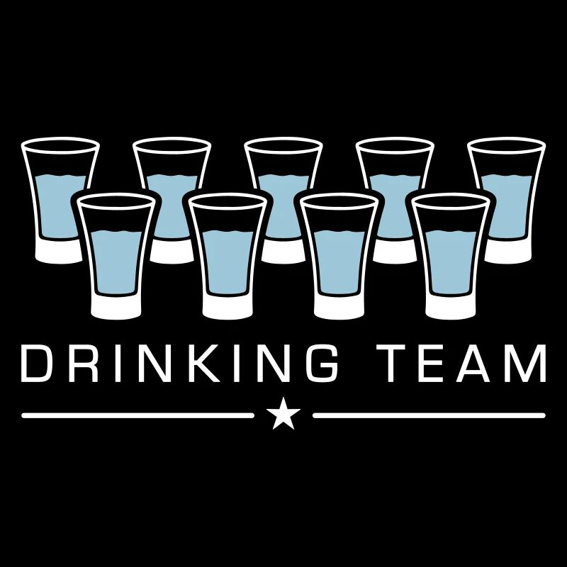 équipe de boisson à la vodka