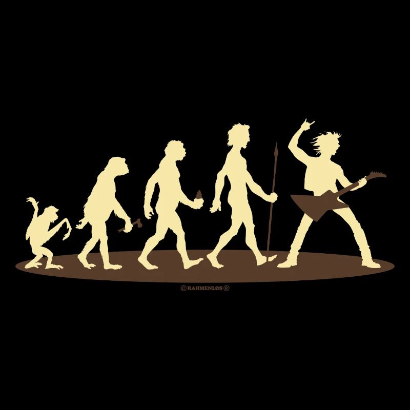 Evolution vom Affen zum Rock Star - E-Gitarre -