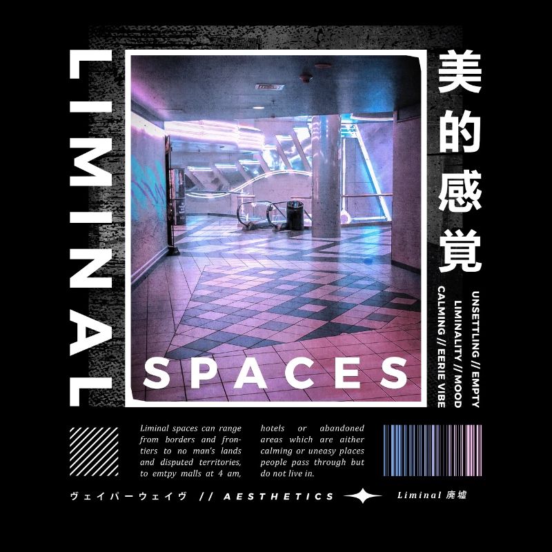 Liminal Spaces Rétro 80s & 90s Esthétique Vaporwave