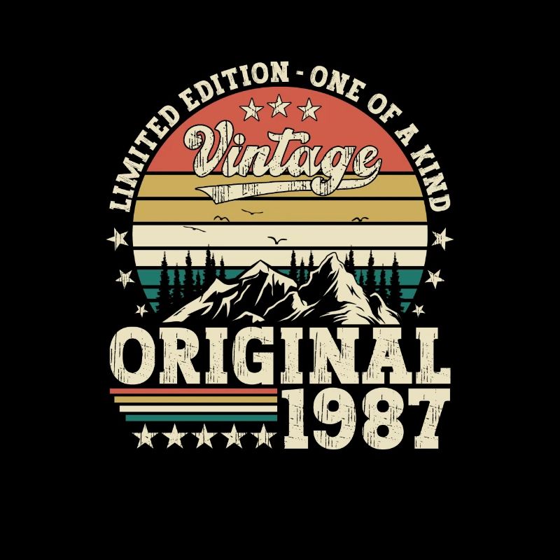 Vintage 1987 35. Geburtstag Geschenk Herren