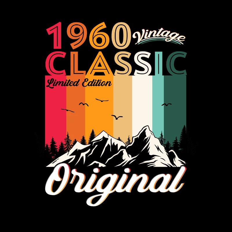 Original 1960 62nd Birthday Gift Men