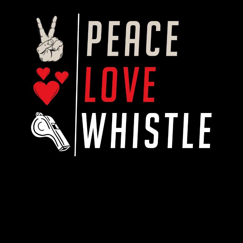 Peace Love Whistle Instrument Blower