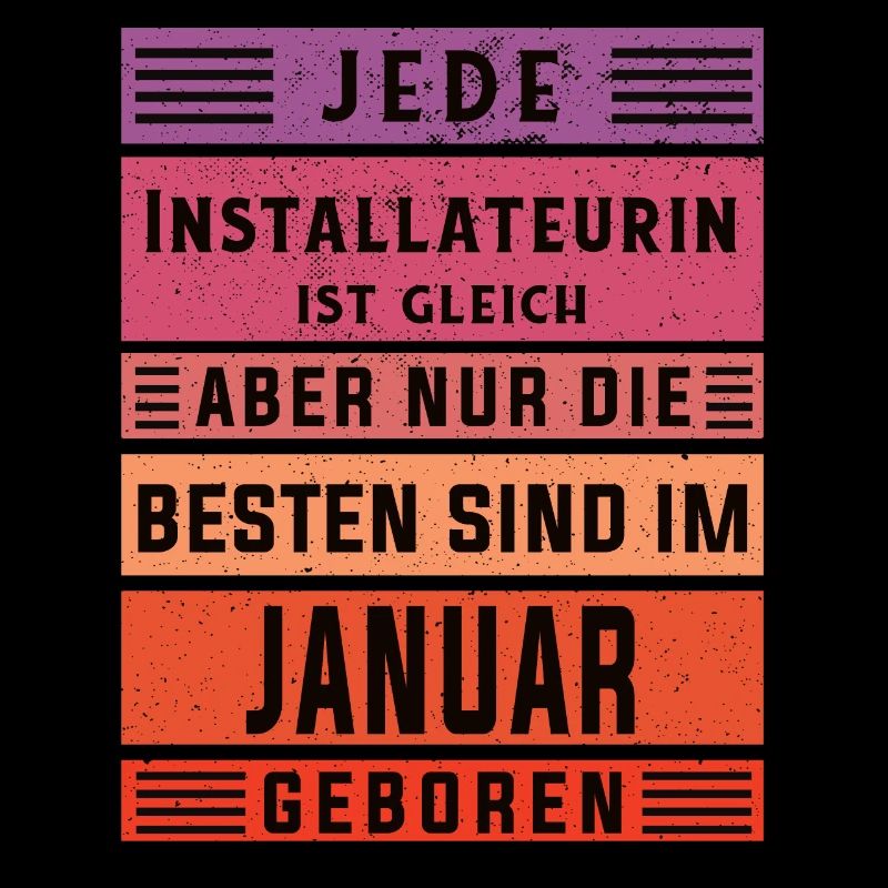 Klempner Geburtstag Januar geboren Installateurin