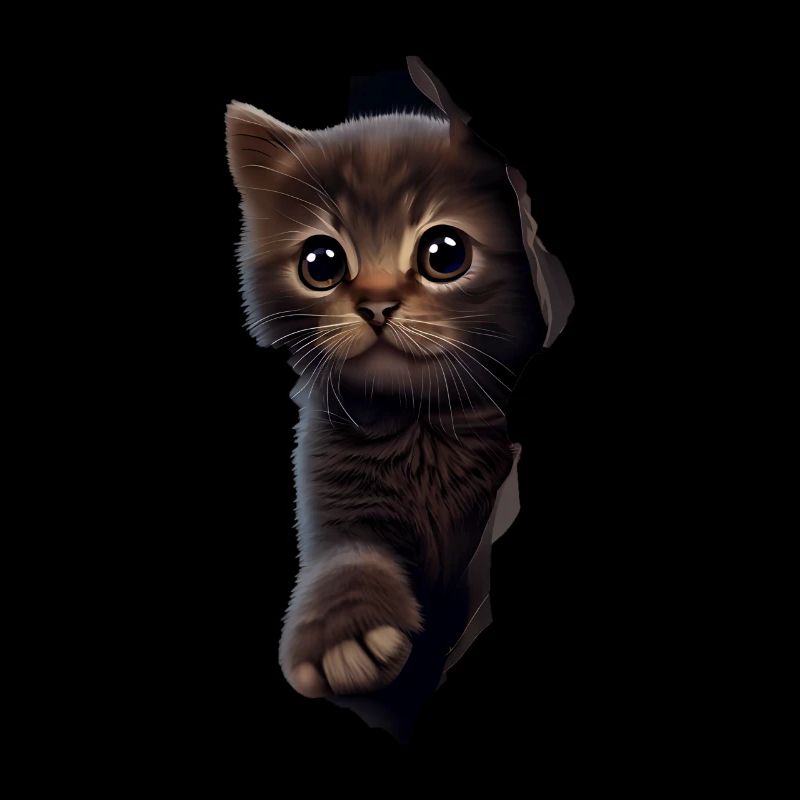 Cat Cute Kitten Cracked Cat Lovers Cats