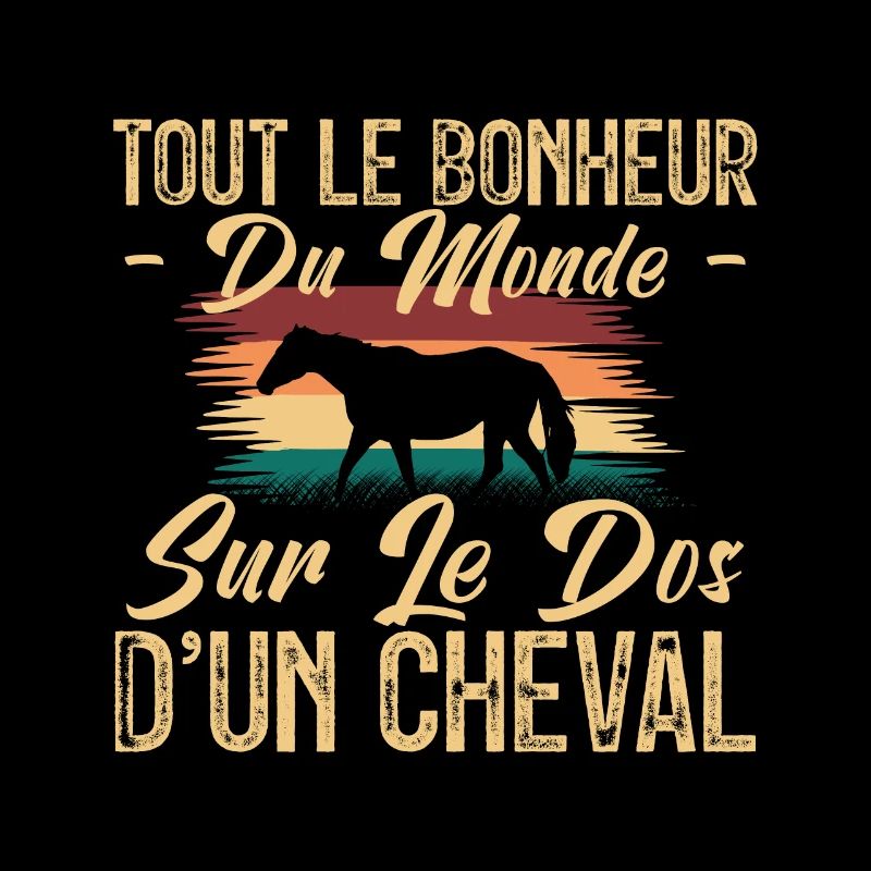 Tout le bonheur Du monde. Sur le dos d'un Cheval.