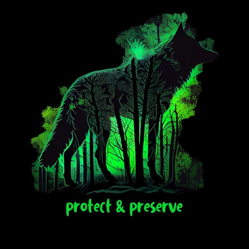 Wölfe Silhouette Naturschutz Tierschutz Wolf