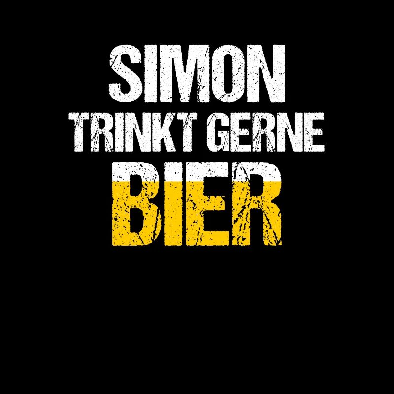 SIMON Spruch Bier Party Name Biertrinker