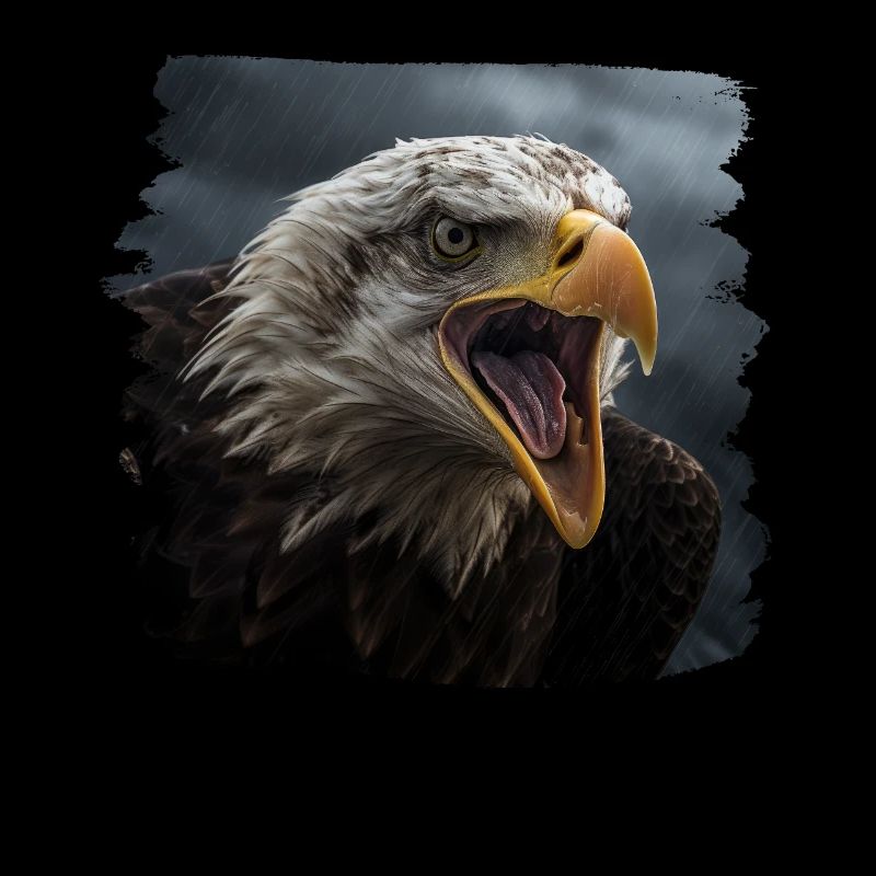 Aulne pygargue à tête blanche oiseau aigle pierre