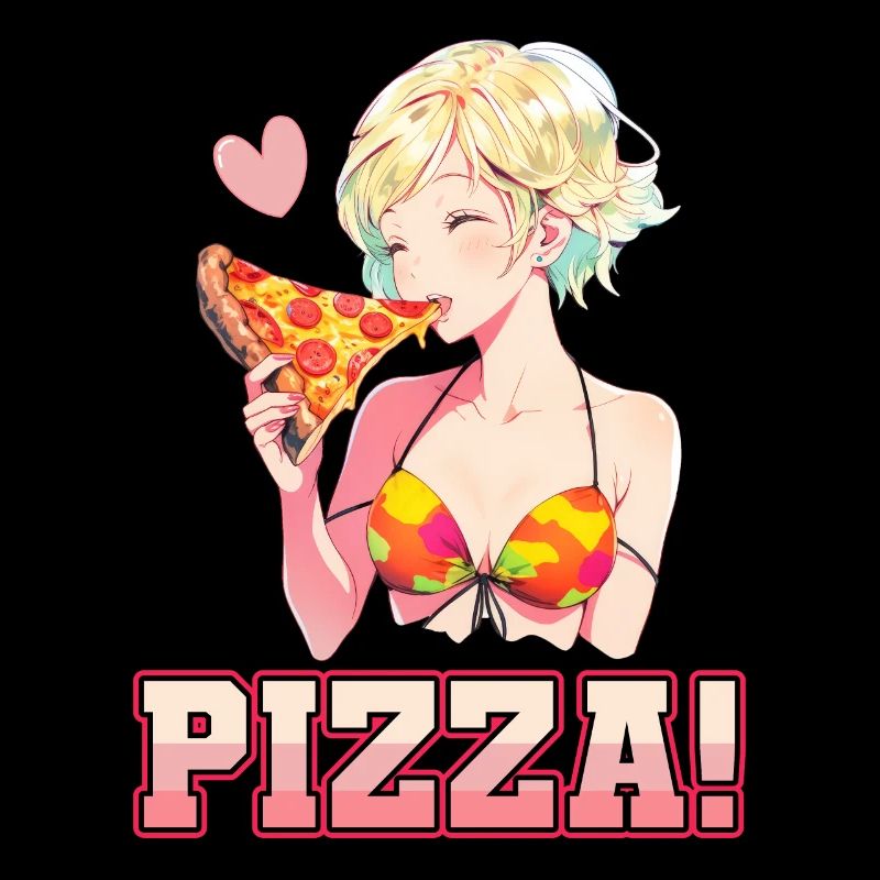 Pizza Lover Junge Mädchen Anime Manga Pizza